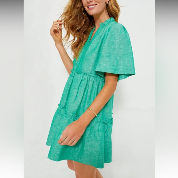 Tuckernuck Women’s Sea Green Crawford Mini Dress Size Small - Picture 3 of 11